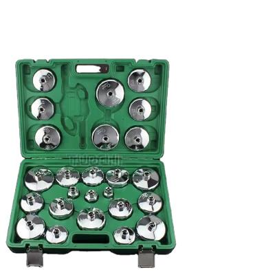 China DIY Tool Factory Direct Car Garage Tools 30PC Chrome Vanadium Steel Type Oil Filter Wrench Set To Loosen Cup Socket Car Attachment Repair for sale