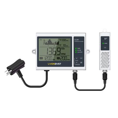 China CC201 CO2 Monitor Controller For Greenhouse 124x33x26mm for sale