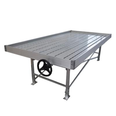 China ABS Ebb And Flow Grow Trays Movable Flood Rolling Benches For Indoor Hydroponics for sale