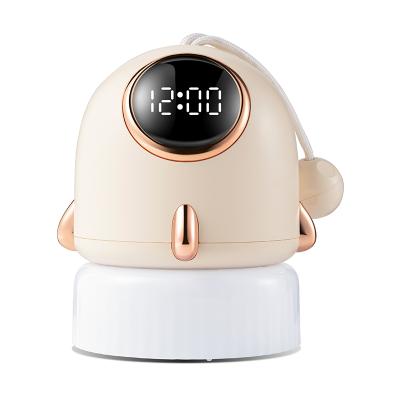 China Handheld Portable ABS Rocket Projection Night Light Lamp with Clocks for sale