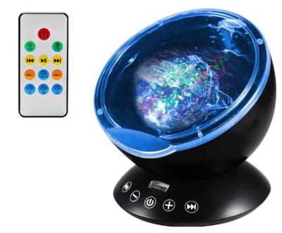 China ABS+Electric Remote Control LED Room Surf Night Light Projector Night Light Lighting for sale