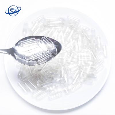 China 100% Transparent Medical Bone Glue Factory Price Hard Empty Capsule Size 00 0 1 2 3 4 for sale