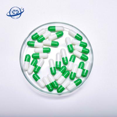 China Healthy High Quality Green And White Empty Hard Capsule Size 00 For Spa And Sleep for sale