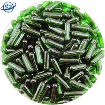 China 100% bone glue capsule manufacturer custom color green empty capsule for sale for sale