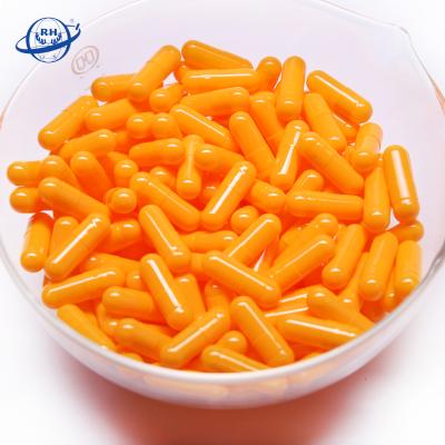 China 100% Bone Glue 100% Vegetarian Separated Or Joined Size #00 Bovine Hard Orange Capsule Shells #0 #1 #2 #3 #4 for sale