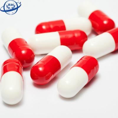 China 100% Empty White And Red Capsule Bone Glue Gelatin Size 4 for sale