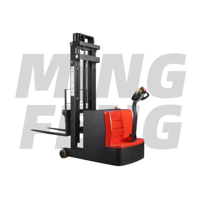 China mingfeng popular counter 800KG full hydraulics 3000mm balanced electric forklift stackers 1600mm automatic stackers for sale