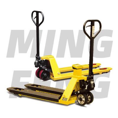 China Hotels mingfeng 2500kg Hydraulic Hand Pallet Jack Truck China for sale