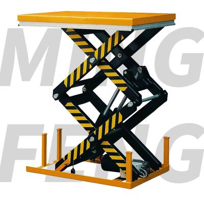 China Material handling mingfeng lift platform electric stationary hydraulic scissor lift table lift for sale