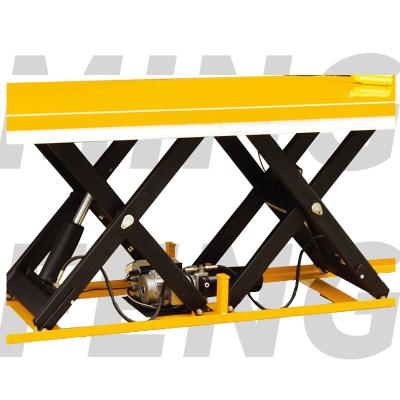 China Material handling mingfeng scissor lift table stationary double electric lift platform for sale