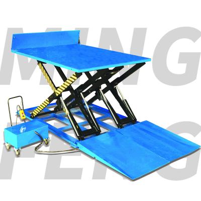 China New material handling mingfeng small cargo truck electric power hydraulic loading platform for sale