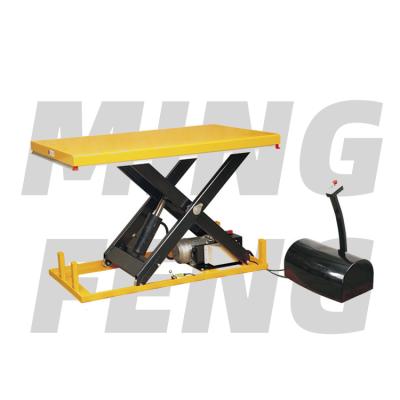 China Hotels mingfeng MDG1001 Hydraulic Electric Hydraulic Lift Tables Platform Scissor Lift Stationary Lift Table for sale