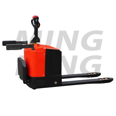 China Hotels mingfeng MCBD20 full electric pallet truck rack drive easy operate all-electric forklift pallet truck for sale