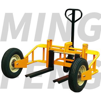 China mingfeng hand hydraulic rough terrain manual pallet truck for sale 1-10T for sale