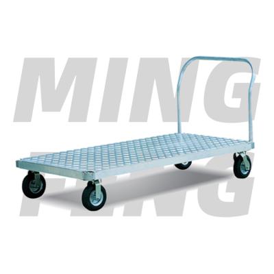 China Easy movable mingfeng table top heavy duty aluminum flat cart large widely used in meat food and other industries for sale