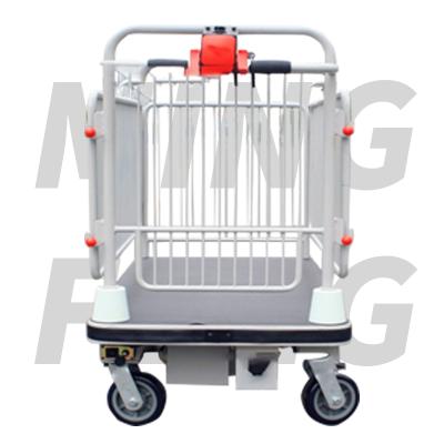 China high quality muti-function 4 wheel mingfeng electric table platform cargo carts for material handling for sale