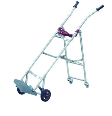 China Lightweight Durable Oxygen Cylinder Trolley Hospital Trolley Hospital Furniture Stainless Steel Oxygen Cylinder Trolley for sale