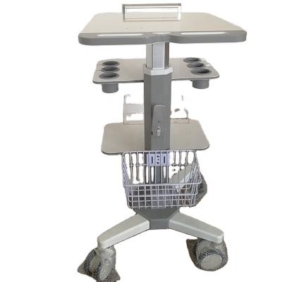 China Full Aluminum Portable Fashion Hospital Trolley Ultrasound Trolley Trolley For Hospital for sale