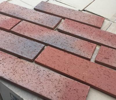 China HM96423 Rough Surface Exterior Thin Brick Building House Faux Brick Exterior Cladding for sale