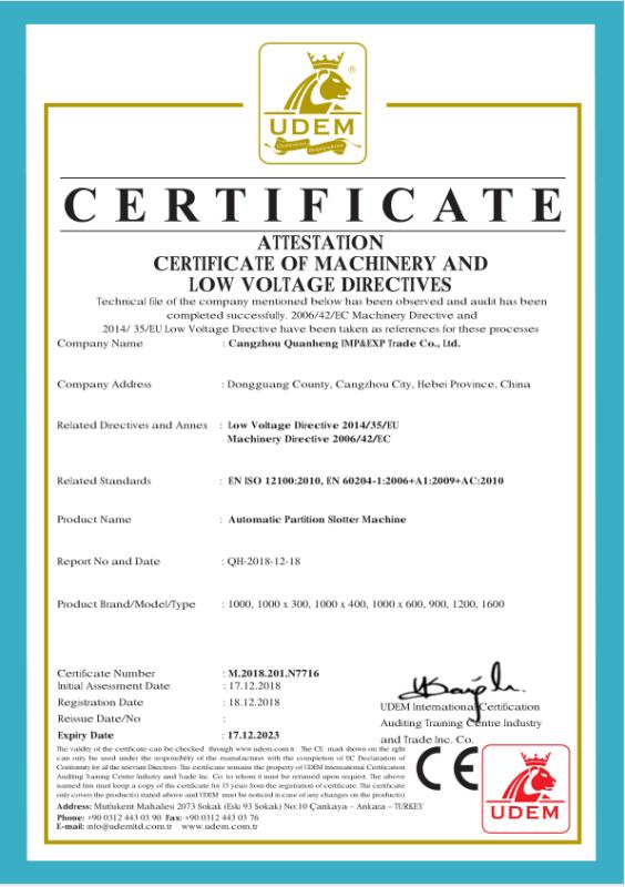 CE - Cangzhou Quanheng Imp & Exp Trade Co., Ltd.