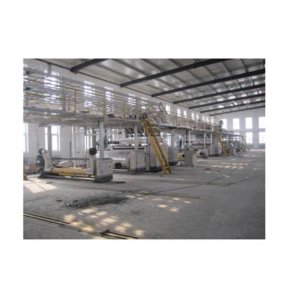 China machinery & Second Hand Corrugated Cardboard Production Line 2200-250-7Ply Material / Used Corrugator Line for sale