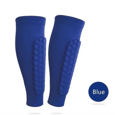 China Custom Football Shin Guard Shin Straps Sleeve Protector Pads Elasticity Neoprene Compression Adjustable Breathable Football Calf for sale