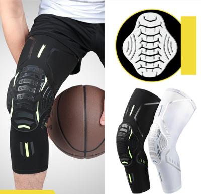 China Supply Custom Protective Logo Basketball Knee Pads Volleyball Leg Crashproof Honeycomb Kneepad Sports Protector Anti-Slip Leg Sleeve Adult Children for sale