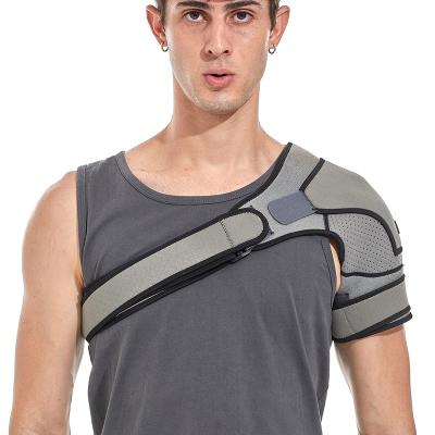 China Good Quality Elasticity Fitness Neoprene Shoulder Brace Adjustable Breathable Orthopedic Support Shoulder Protector for sale