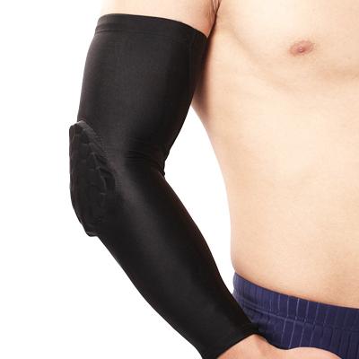 China Adjustable Breathable Breathable Foam Elbow Elasticity Honeycomb Elbow Compression Protective Sleeves for sale