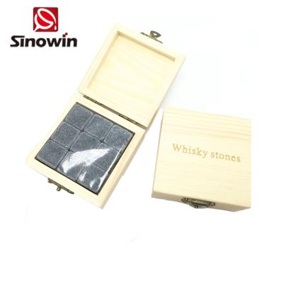 China Viable Reusable Soapstone Whiskey Stones Cooling Ice Cube Whiskey Drinking Stone For Wine Drink for sale