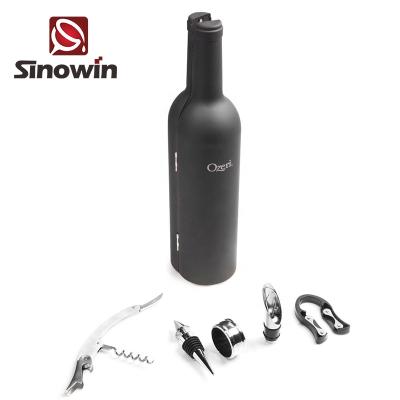 China Cork Screw Gift Set 5 PC Wine Stocked Bottle Opener And Accessories With Good Price Wine Opener Gift Set for sale