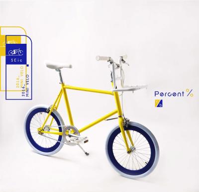 China Hi-Ten/CRO-MO/Columbus SEic Select Bike With Carrier 20 Inch Mini Fixed City Bike Speed ​​Bike Bicycle for sale