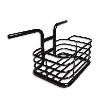 China T6 Alloy Bicycle Handlebar With Metal Basket Handlebar Basket Carrier One Piece Customize Basket for sale