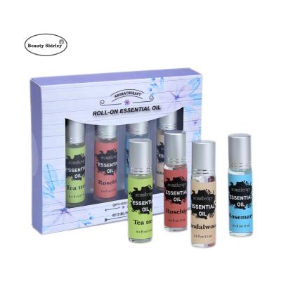 China Natural Skin Revitalizer Body Oil Holder Organizer Aromatherapy For Massage Oil Chamomile Roll On Pink 13ml Mixes New Body Oil Set for sale