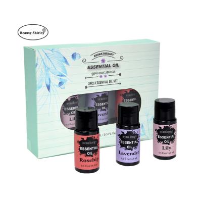 China Skin Revitalizer Custom Private Label Natural Lavender, Lily, Rose Essential Oil Set Fragrance Organic Fragrance Essential Oil for sale