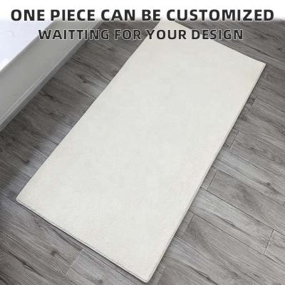 China Washable White Color Customized Bedroom Blankets Small MOQ Multiple Sizes Fast Delivery Area Rug Bedroom for sale