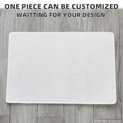 China Wholesale Non Washable Home Decor Slip Mat Printed Modern Soft Indoor Entrance Microfiber Door Mat Custom Mat for sale