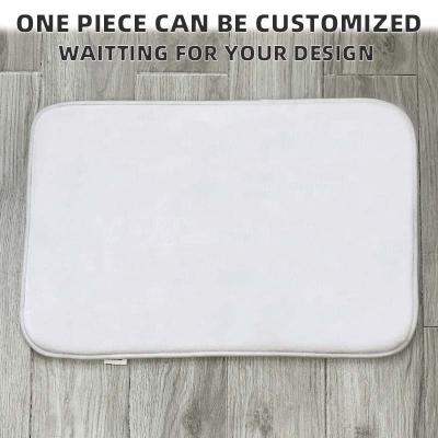 China MOQ Fast Delivery Factory Supply Washable Memory Foam Customized Small Bath Mat for sale