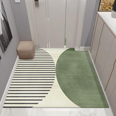 China Custom Printed Modern Non-slip Soft Cushioned Door Mat Rug Bedroom Decoration Door Mat Floor Washable for sale