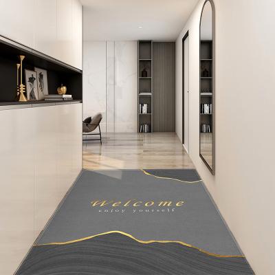 China 2022 Newest Design Washable Good Quality Door Mat Printed Rug Polypropylene Pvc Door Mat Welcome Door Mat for sale