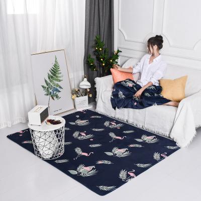 China 2022 Washable Modern Luxury Area Printed Polyester Rectangle Rug Carpet Living Room Rug Living Room for sale