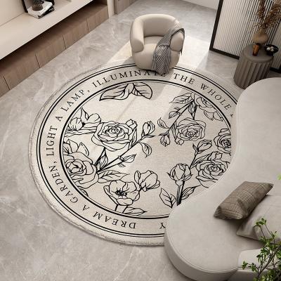 China New Type Good Price Washable Round Rugs And Blankets Large Round Printed Blanket Luxury Round Blanket for sale