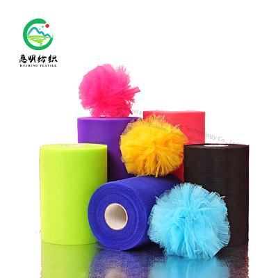 China Hot Sale New 6 Inch X 100yard Tulle Roll Wedding Party Family Gift Box Tear-resistant Packaging Decoration for sale