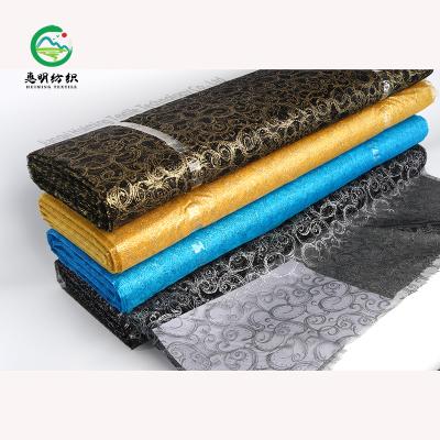 China Anti-Static Customization Colorful Polyester Printed Organza Fabric For Christmas Decoration Design Fabric Printed for sale