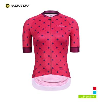 China 2019 Antibacterial WOMEN'S URBAN SHORTS SLEEVE LADYBUG RED PINK CYCLING WOMEN; S RECYCLING TANK TOP for sale