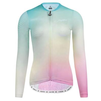 China Monton Summer Women Antibacterial Cycling Wear Long Sleeve Bike Jersey for sale