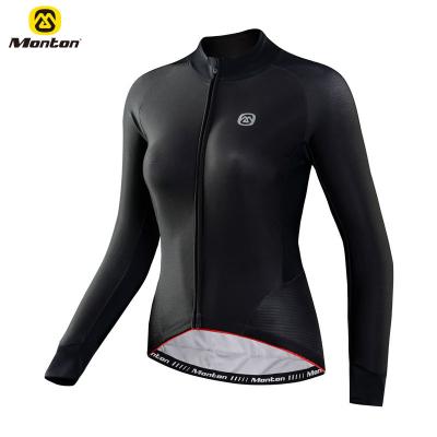 China Winter Antibacterial Long Sleeve Tank Top Custom Bike Cycling Ropa Cycling Clothing Women for sale