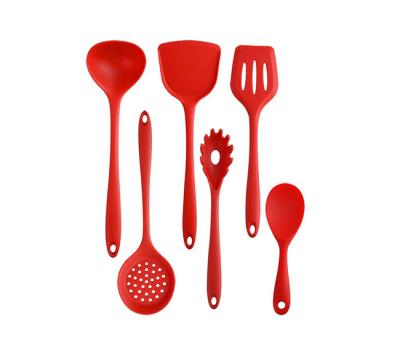 China Keukengereedschappen Set, 6 stuks niet-stick siliconen Keukengereedschappen Spatula Silicone Handle Silicone Keuken Te koop