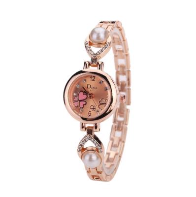 China Analog Relogio Feminino Quartz Round Ladies Watches Women's Stainless Steel Alarm Clock Luxury Elegant Female Wristwatches for sale