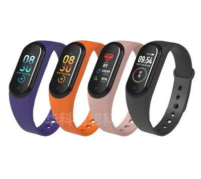 China M4 Alarm Band 4 Band Fitness Tracker Clock Sports Armband Hartslag Bloeddruk Smartband Gezondheid Polsband Monitor for sale